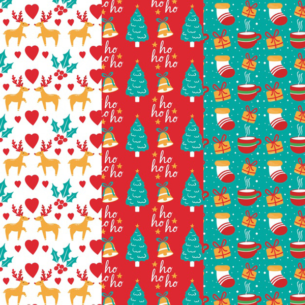 funny christmas pattern Print