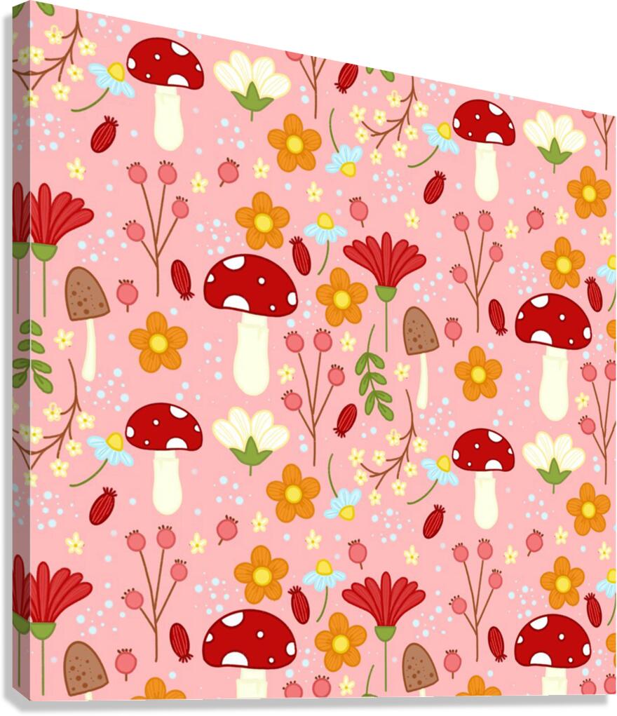 Floral Surface Pattern Design Canvas Print