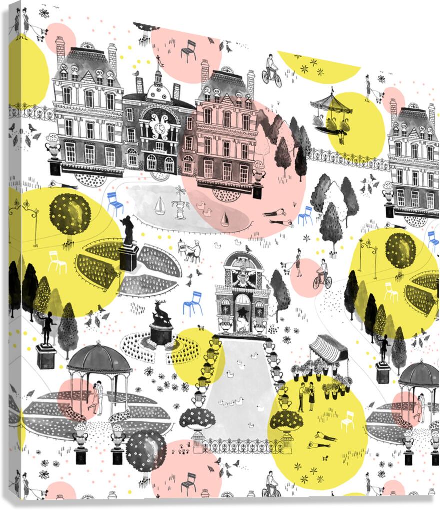 The Park  pattern design Canvas Print
