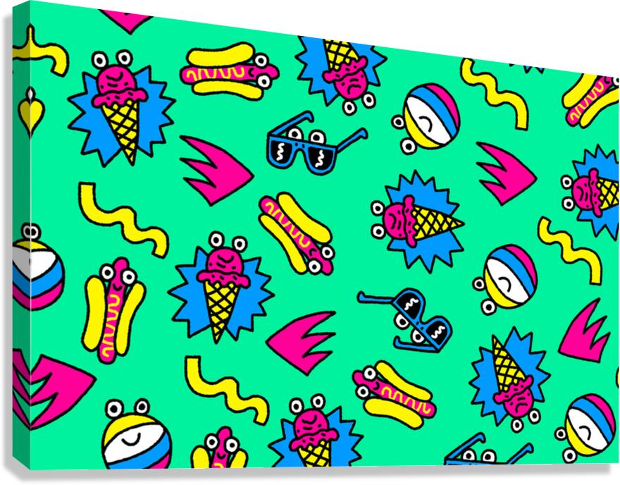 Pattern AdweekSummer Canvas Print