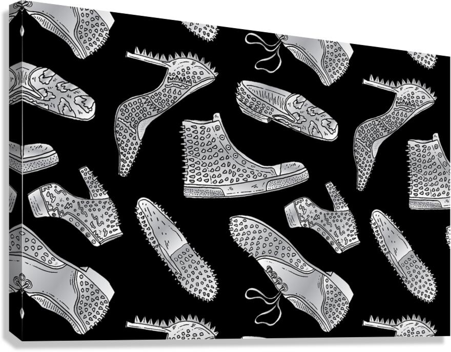 Pattern Shiny Shoes Canvas Print
