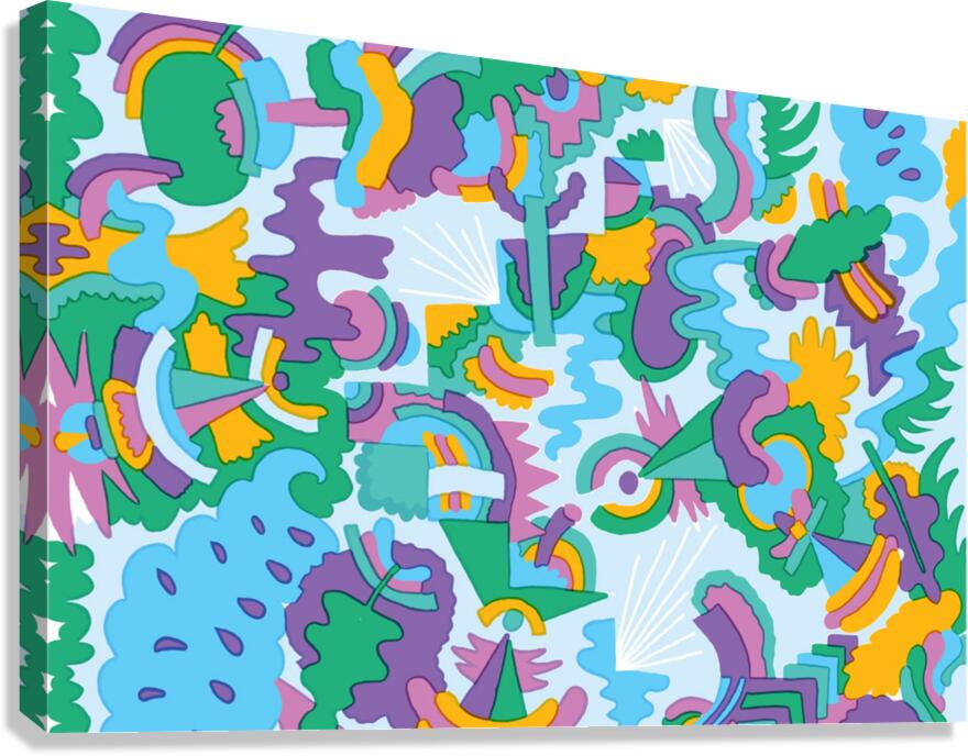 Pattern HotdogTrap Canvas Print
