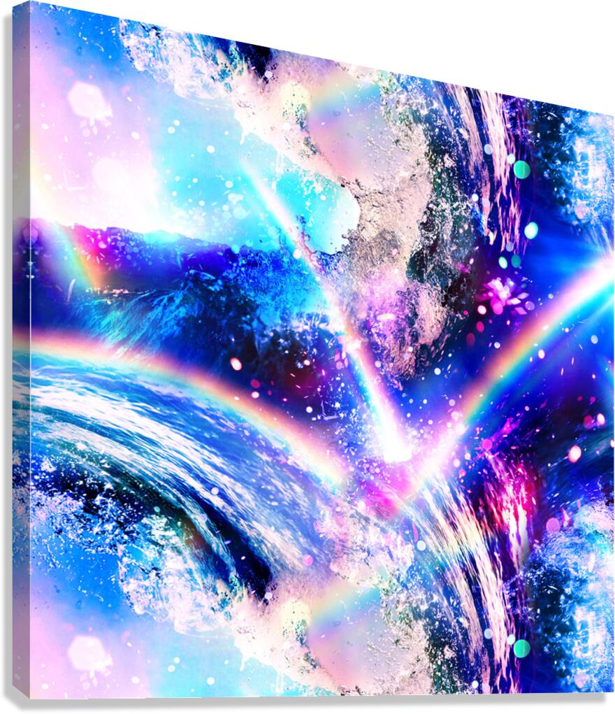 Crystal Wave pattern design Canvas Print