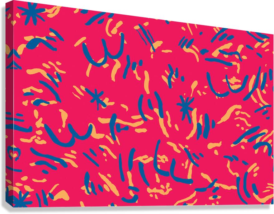 Pattern Booty Faces Canvas Print