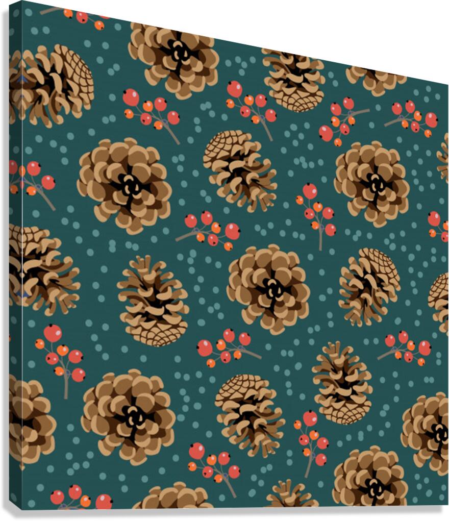 christmas seamless pattern Canvas Print