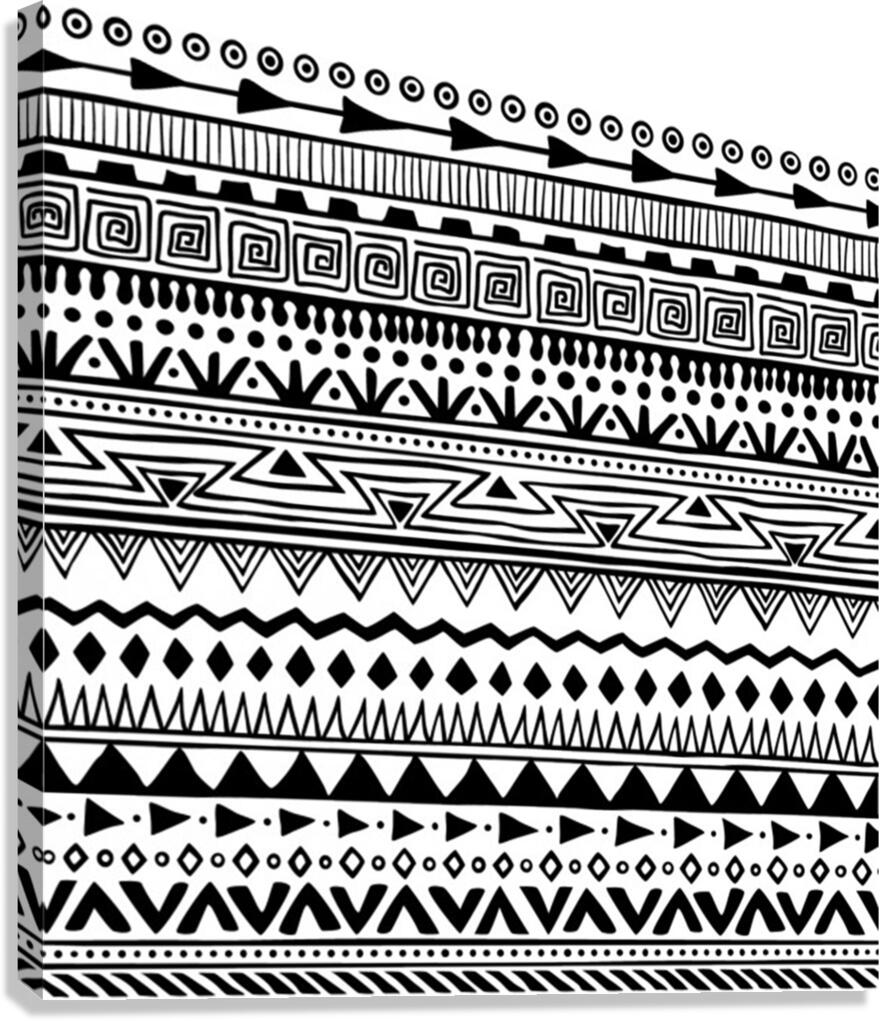 boho style pattern Canvas Print
