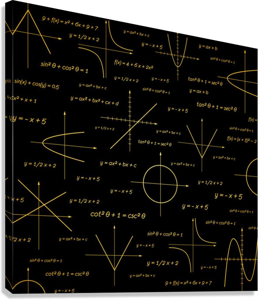 abstract math pattern Canvas Print