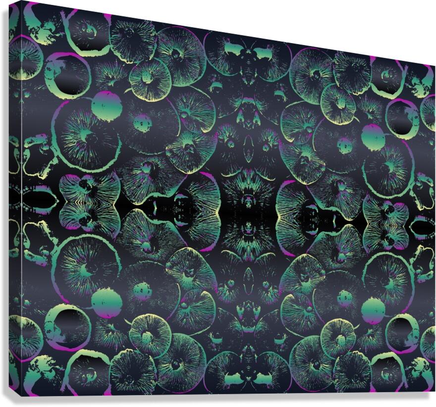 background pattern mushrooms Canvas Print