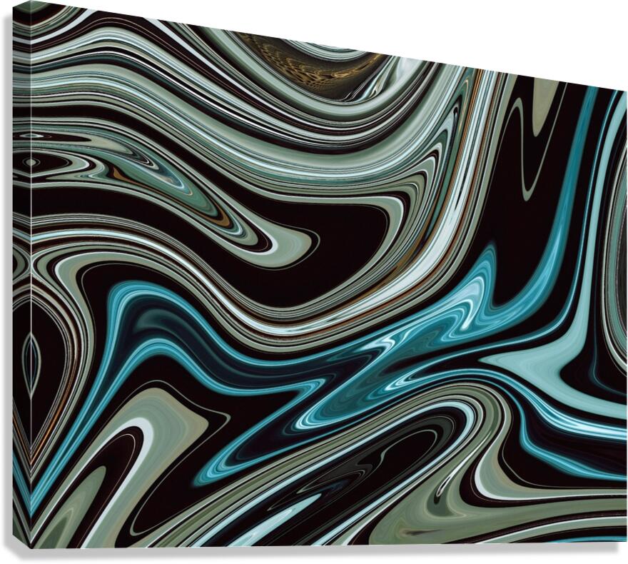 abstract waves background wallpaper Canvas Print