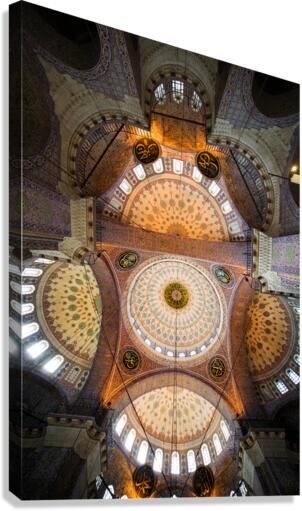 New Mosque Interior Ceiling Canvas Print