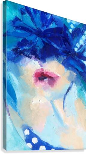 blue head Canvas Print