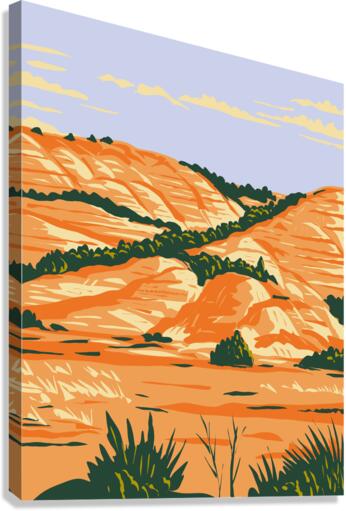 Theodore Roosevelt National Park WPA 1 Canvas Print