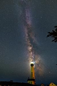 Milky Way Over Pigeon Point Light