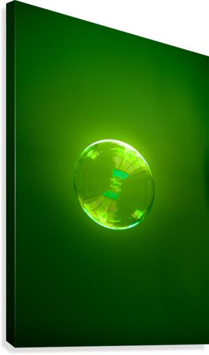 Bubble - Green Canvas Print