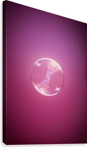 Bubble -Purple Canvas Print