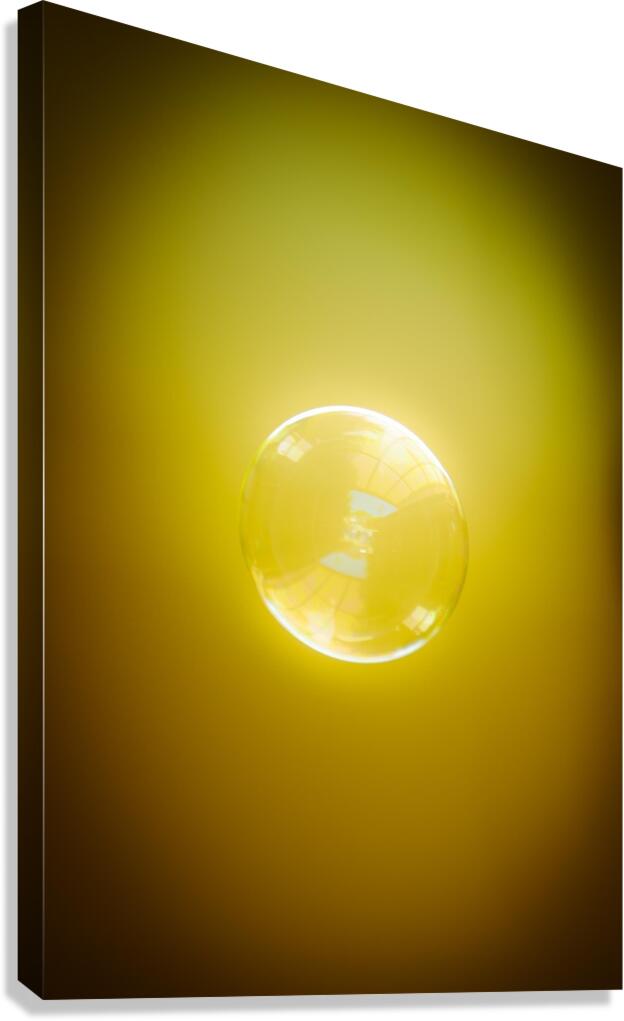 Bubble -Yellow Canvas Print