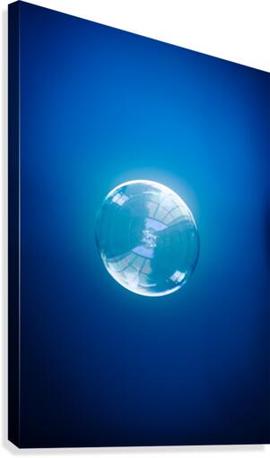 Bubble - Blue Canvas Print
