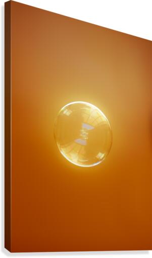 Bubble - Orange Canvas Print