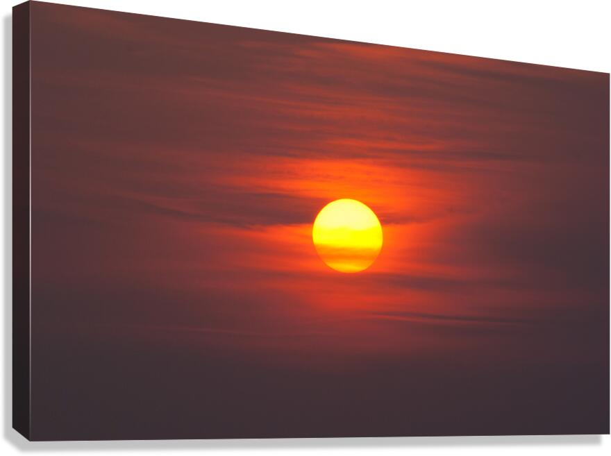 Vibrant Sunet Canvas Print