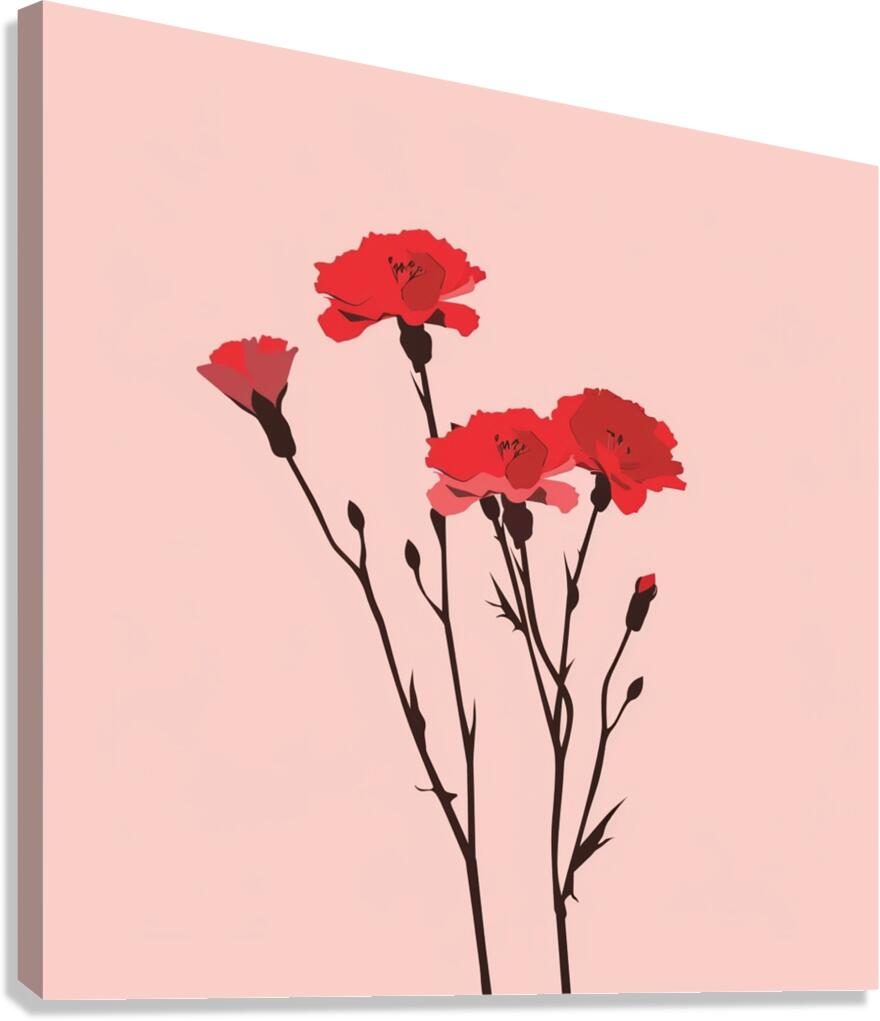 Pink Bouquet Canvas Print