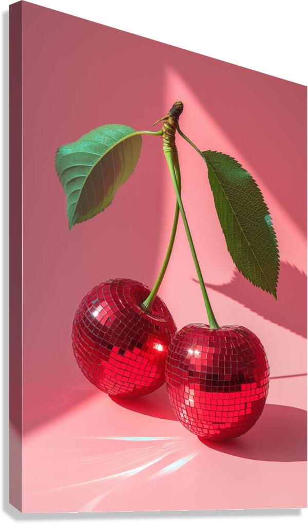 disco cherry Canvas Print