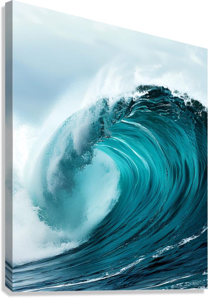 barrell wave Canvas Print