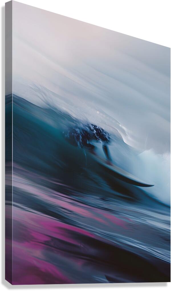 Lost in the surf Canvas Print