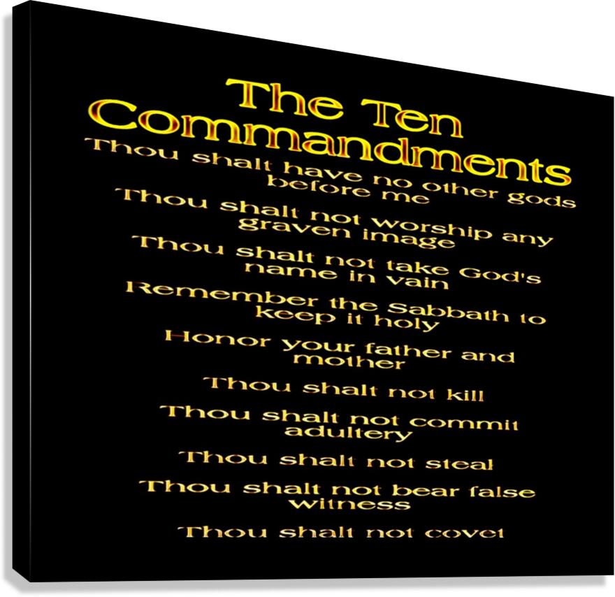 The Ten Commandments 01 Canvas Print