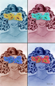 Chic Femme Flowers and Ink grid