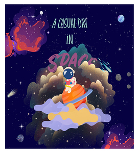 TEXT casual day in space