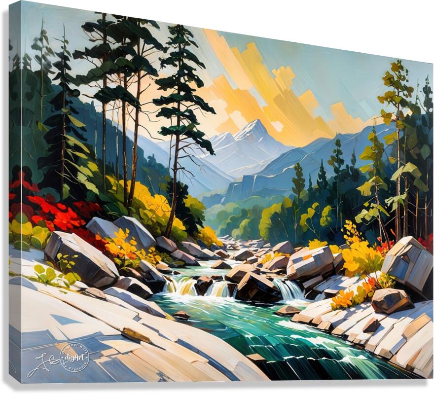 Cascade 15 Canvas Print