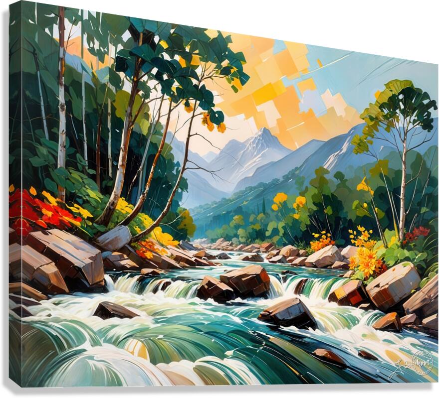 Cascade 16 Canvas Print