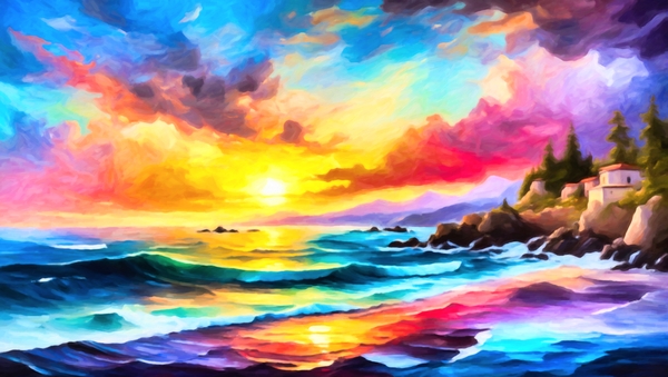 Coastal Charm Sunset by YOUNSI