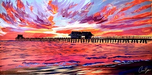 Naples Pier Painting