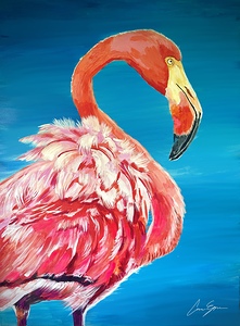 Flamingo Painting