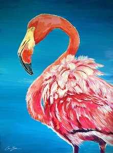 Flamingo Painting 