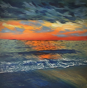 Gulf Sunset Painting