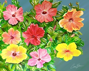 Hibiscus Painting