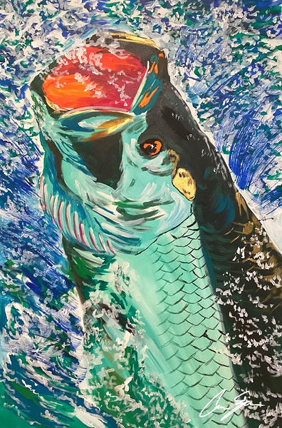 Tarpon Painting by Conor s Canvas