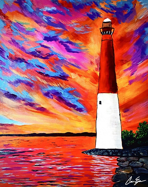 Lighthouse Painting Print