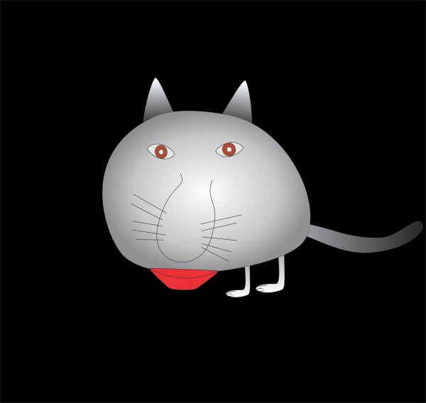 Chat Cat Print