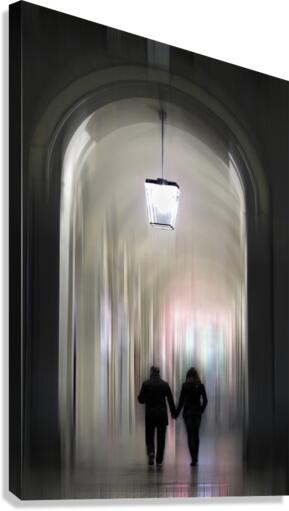 Under the lamp Canvas Print