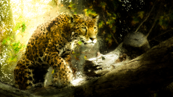 Pat The Cat Painting Print