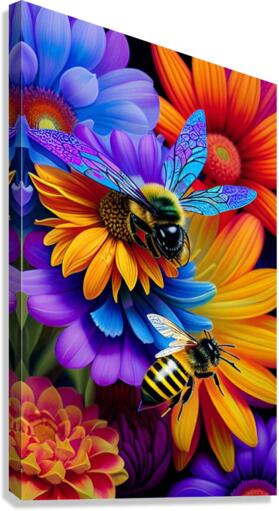 Spring Bees Canvas Print