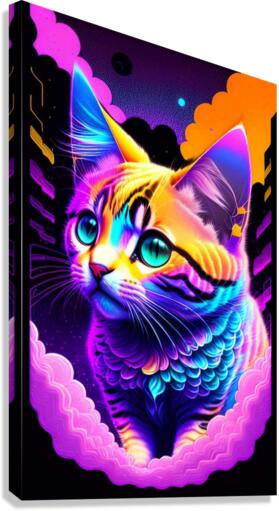 Cat Galaxy Canvas Print