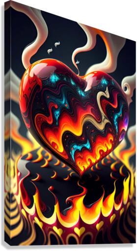 Raging Heart Canvas Print
