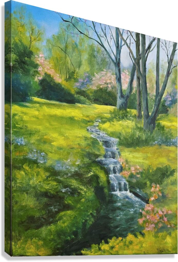 Spring Meadow Glow Canvas Print