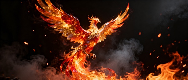 Inferno Phoenix – Rising From the Flames   by Metal ART