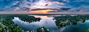 Geist Lake Sunset Feather Cove 1-2