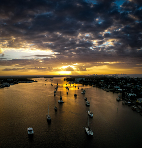 Sailboats at Sunrise Fort Myers Beach